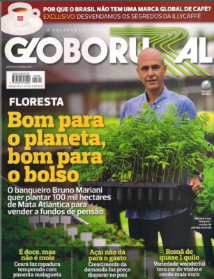 Revista Globorural com reportagem sobre a empresa Symbiosis na capa