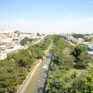 Foto aérea do Parque Linear Tiquatira