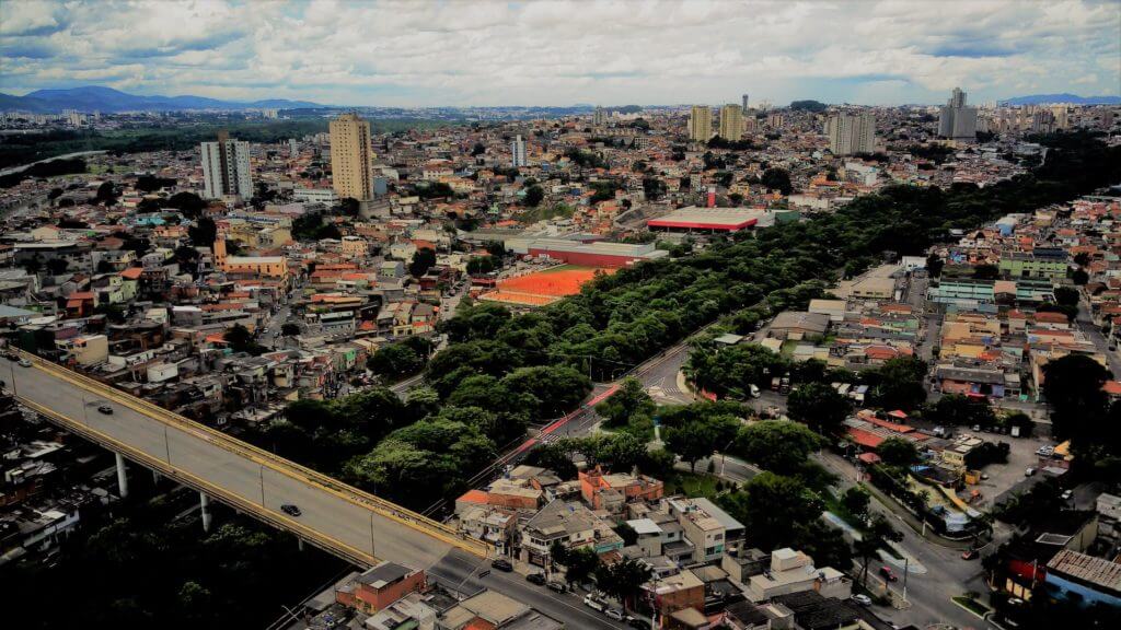 Vista aérea do Parque Linear Tiquatira